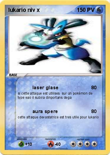 Pokemon lukario niv x
