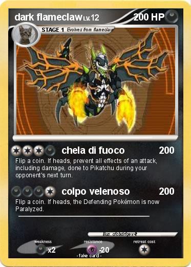 Pokemon dark flameclaw