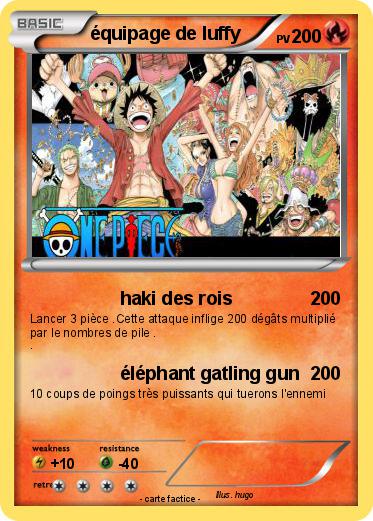 Pokemon équipage de luffy