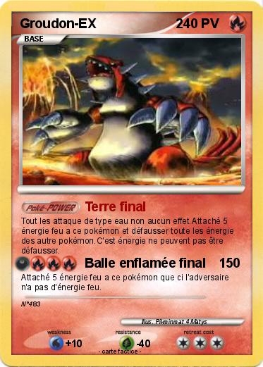 Pokemon Groudon-EX                      2