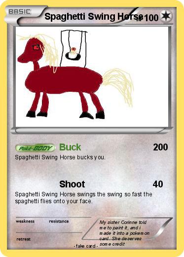 Pokemon Spaghetti Swing Horse