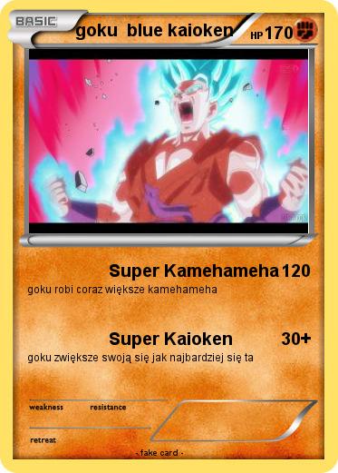 Pokemon goku  blue kaioken