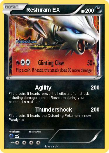 Pokemon Reshiram EX