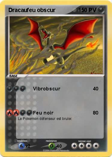 Pokemon Dracaufeu obscur