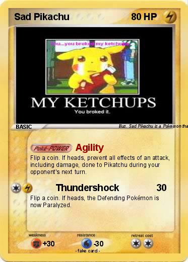 Pokemon Sad Pikachu