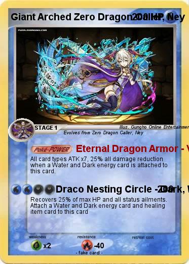 Pokemon Giant Arched Zero Dragon Caller, Ney