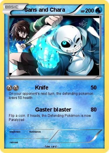 Pokemon Sans and Chara