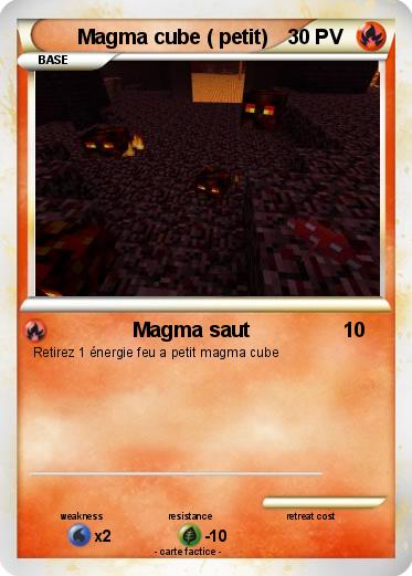 Pokemon Magma cube ( petit)