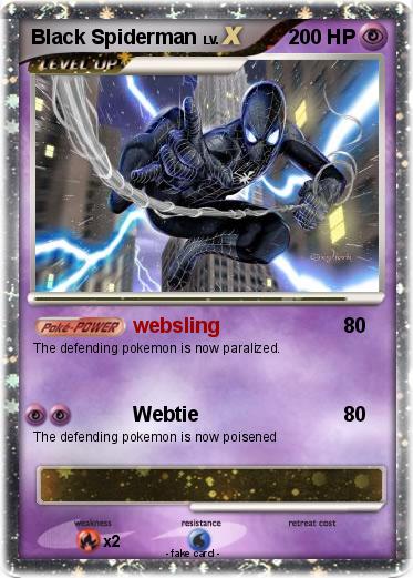 Pokemon Black Spiderman
