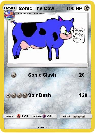 Pokemon Sonic The Cow