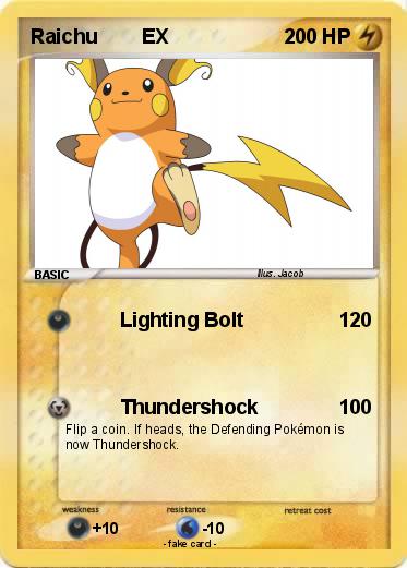 Pokemon Raichu        EX