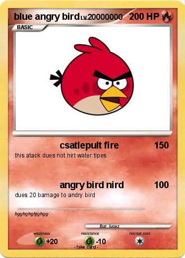 Pokemon blue angry bird