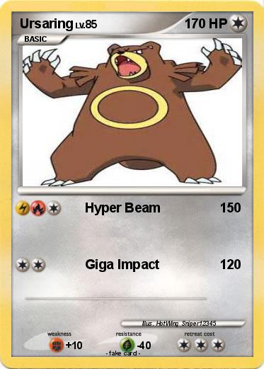Pokemon Ursaring