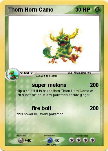 Pokemon Thorn Horn Camo