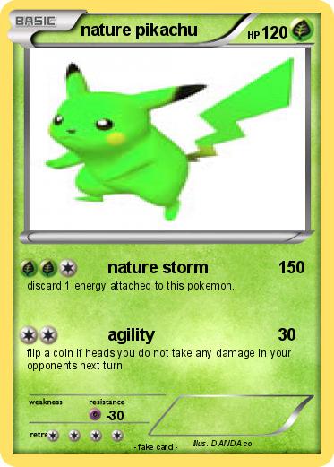 Pokemon nature pikachu