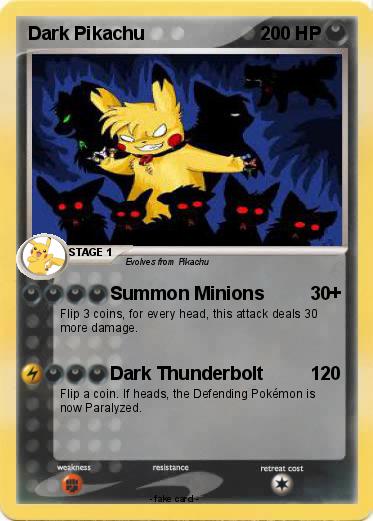 Pokemon Dark Pikachu