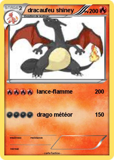 Pokemon dracaufeu shiney