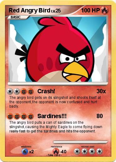 Pokemon Red Angry Bird