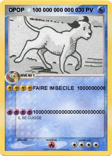 Pokemon OPOP     100 000 000 000 0
