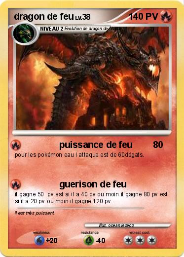 Pokemon dragon de feu