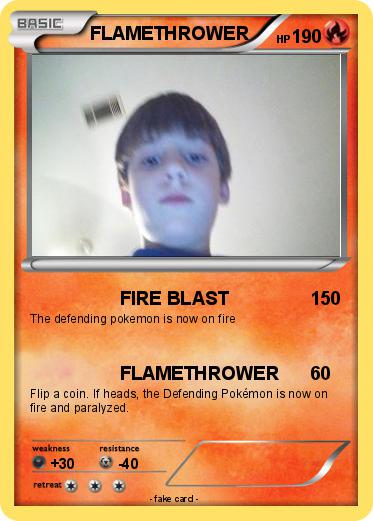 Pokemon FLAMETHROWER