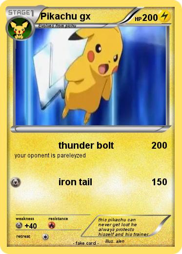 Pokemon Pikachu gx