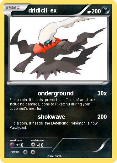 Pokemon dridicil  ex
