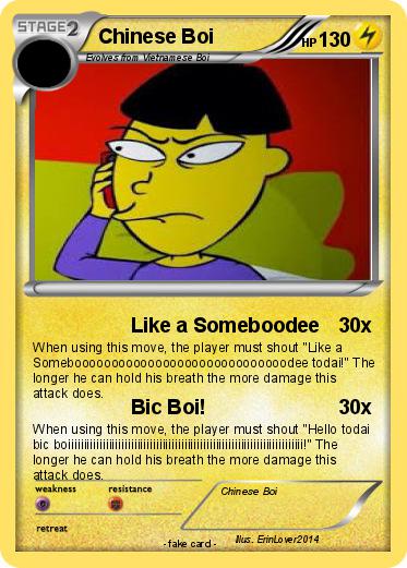 Pokemon Chinese Boi