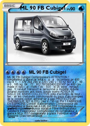 Pokemon ML 90 FB Cubigel