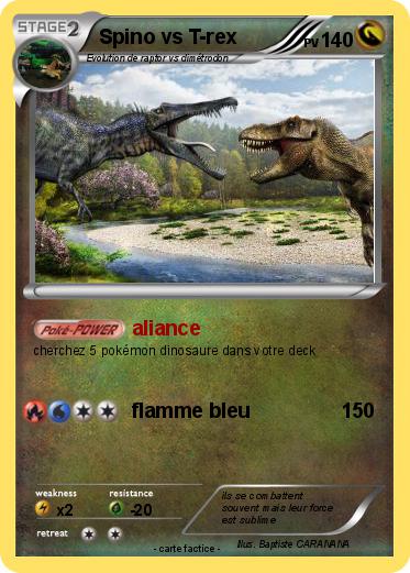 Pokemon Spino vs T-rex