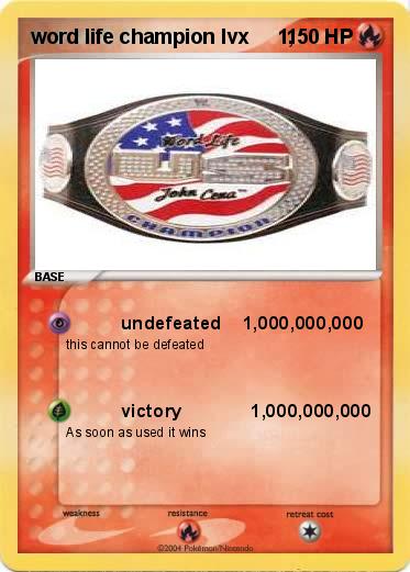 Pokemon word life champion lvx     1,