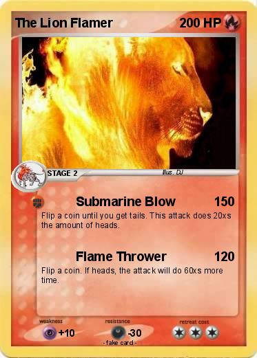 Pokemon The Lion Flamer