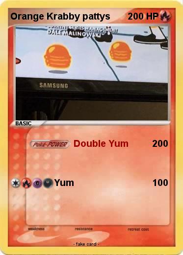 Pokemon Orange Krabby pattys