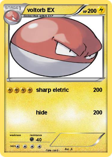 Pokemon voltorb EX