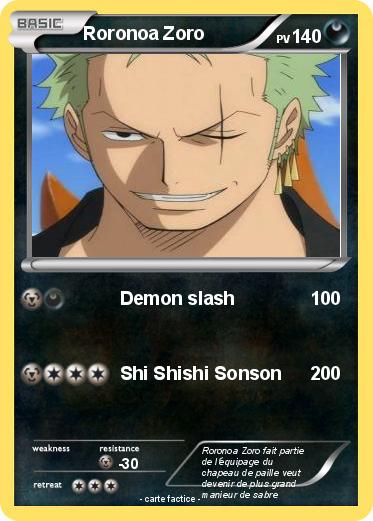 Pokemon Roronoa Zoro