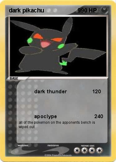 Pokemon dark pikachu                     9                                       