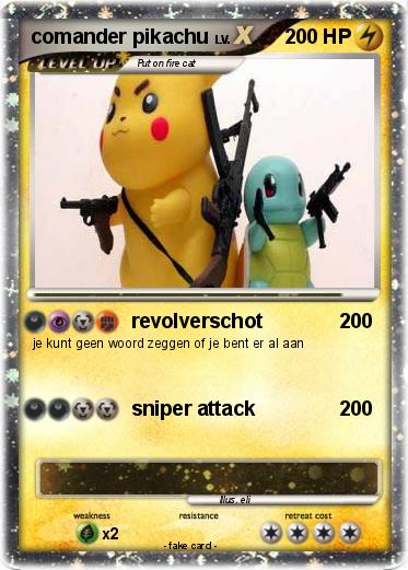 Pokemon comander pikachu