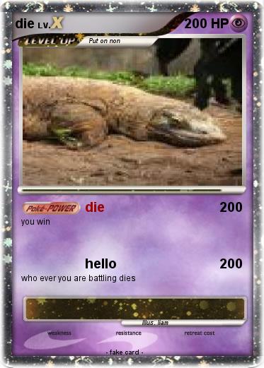 Pokemon die