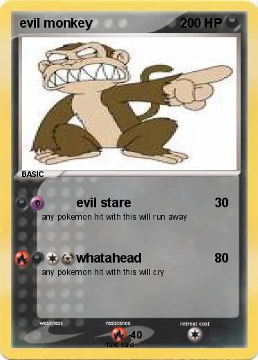 Pokemon evil monkey
