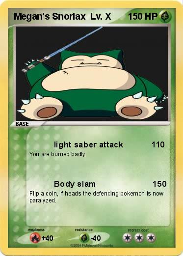 Pokemon Megan's Snorlax  Lv. X        