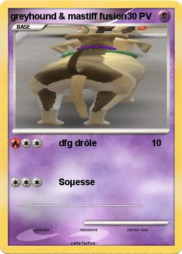 Pokemon greyhound & mastiff fusion