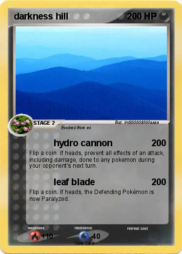 Pokemon darkness hill
