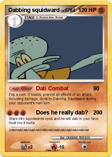 Pokemon Dabbing squidward