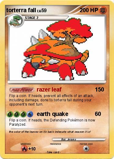 Pokemon torterra fall