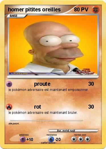 Pokemon homer pitites oreilles