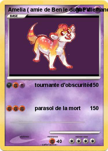 Pokemon Amelia ( amie de Ben le dogue allemand