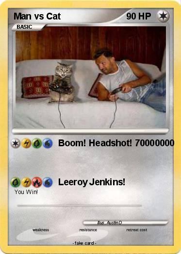 Pokemon Man vs Cat