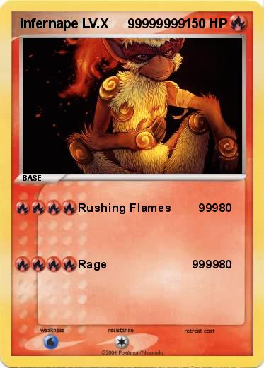 Pokemon Infernape LV.X     99999999        