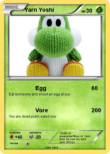 Pokemon Yarn Yoshi