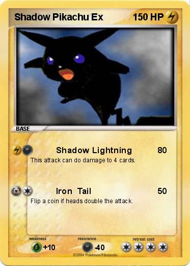 Pokemon Shadow Pikachu Ex